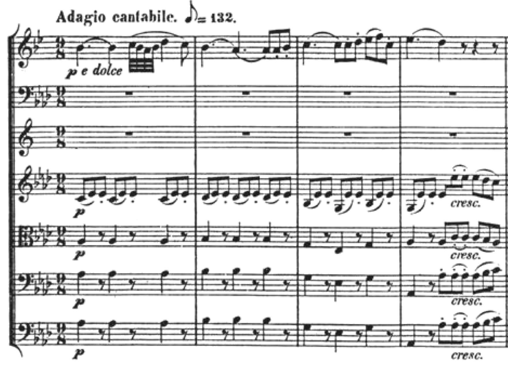 L.van Beethove, aus Septett op. 20, Adagio