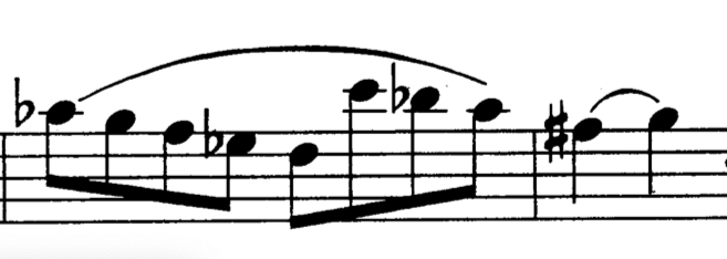 W.A. Mozart, Klarinettenkonzert, 1. Satz T. 84, 85 ff